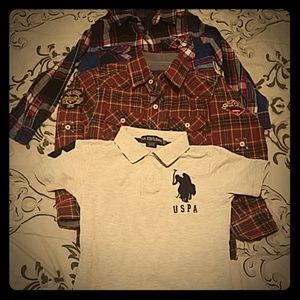 Boys long sleeve plaids